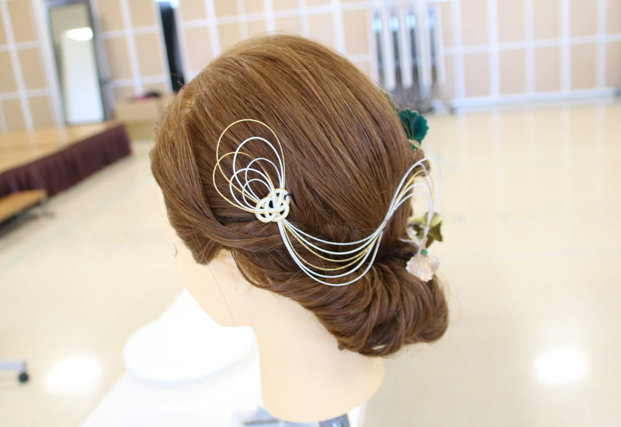 アップスタイル＆水引きで作る髪飾り講座